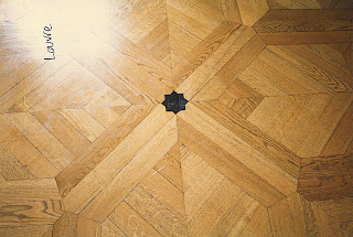 Photo by Deirdre: parquetry floor in the Louvre, Paris