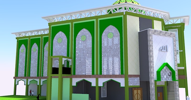 Berita Arsitek Sipil Contoh Gambar  Autocad Masjid  3 