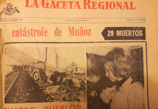 Accidente del paso a nivel de Muñoz (Salamanca) de 1978.