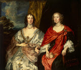 Portrait of Ladies-in-Waiting to Queen Henrietta Maria, Mrs George Kirke and Unknown Lady by Anthony van Dyck - Portrait Paintings from Hermitage Museum