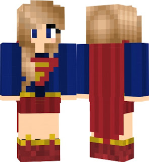 Skin Minecraft Supergirl Girls fashion Download