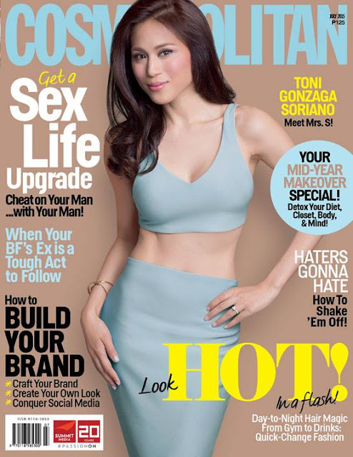 Toni Gonzaga Soriano Cosmopolitan July 2015 Cover Girl