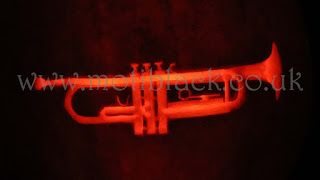 Trumpet carved on a Pumpkin