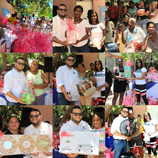 Aspirante a regidor Edwin López “El Máster” lleva regalos a las madres de la Cañada de Papoy.