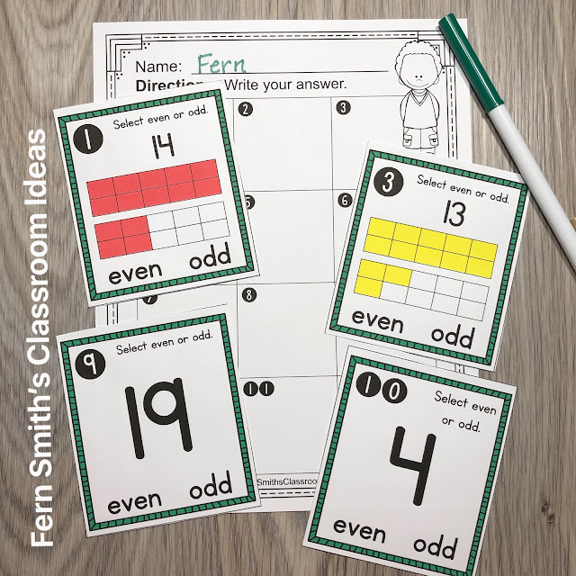 Click Here to Download this Second Grade Even or Odd Numbers Bundle