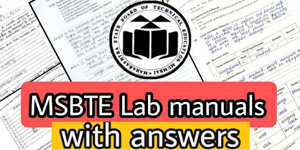 MSBTE lab manual answer pdf msbte solved manual solution download