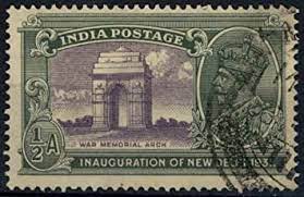Stamp on India Gate, New Delhi