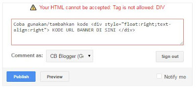 Cara Menuliskan Kode HTML di Komentar Blog