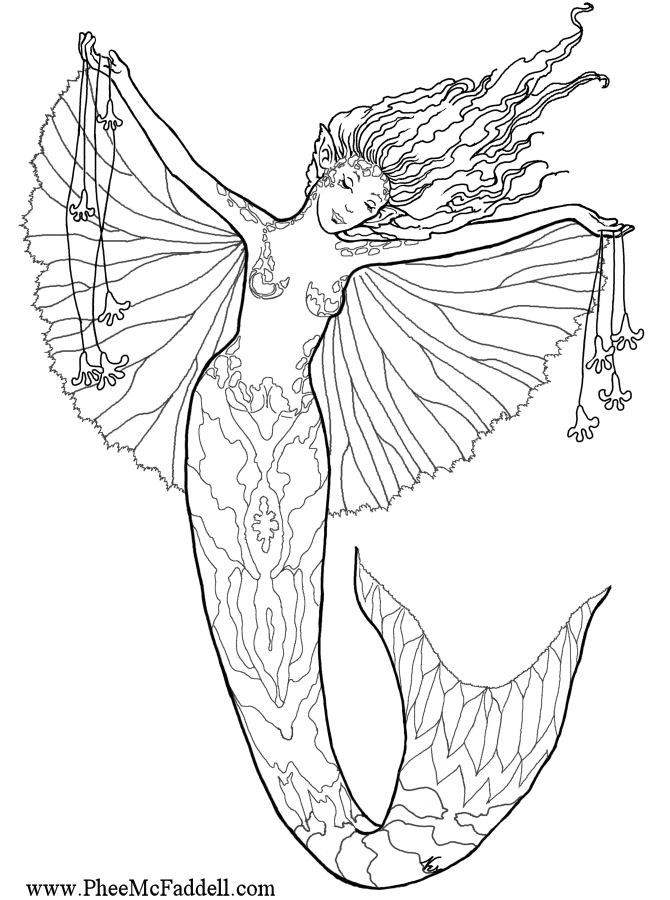 Coloring Pages Mermaids 5