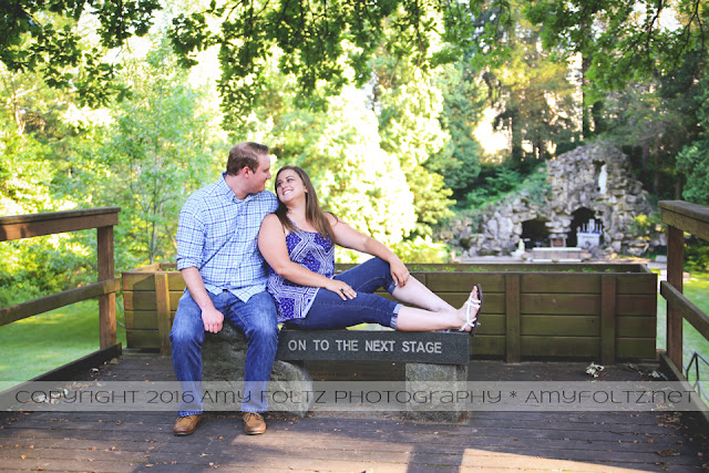 engagement session at St. Mary-of-the-Woods College