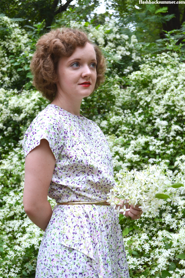 Flashback Summer: Florals Always Go - vintage 1940s dress