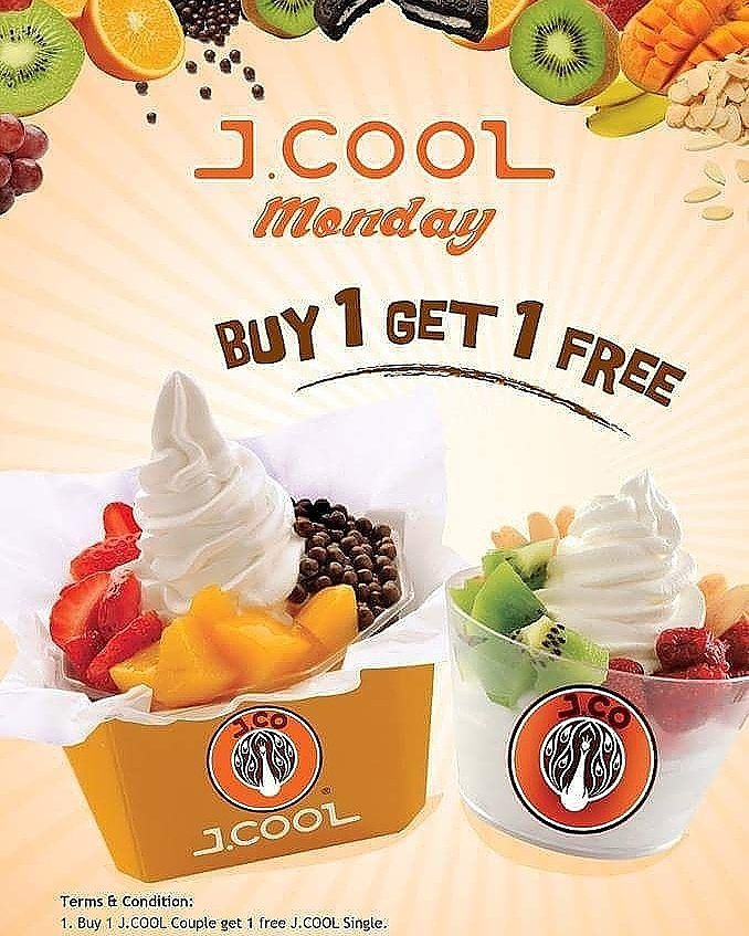J Co Donuts Coffee Buy 1 Frozen Yogurt Get 1 Free Every Monday