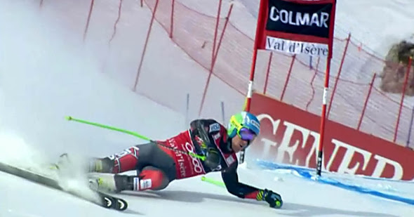 Pád po vnútornej lyži 2, Ligety