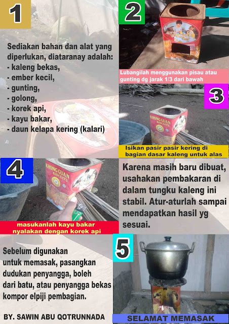 Cara Membuat Kompor Kayu Sederhana