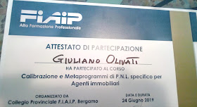 Giuliano Olivati PNL per agenti immobiliari Bergamo