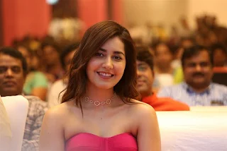 Actress Raashi Khanna Stills At Prati Roju Pandage Pre Release Event