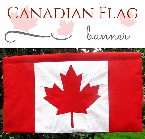 canadian flag banner pattern by monica curry