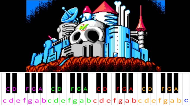 Dr. Wily's Castle (Mega Man 2) Piano / Keyboard Easy Letter Notes for Beginners