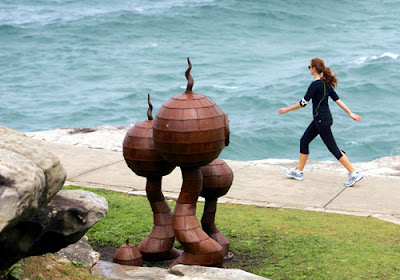 Walk on sea Sculpture