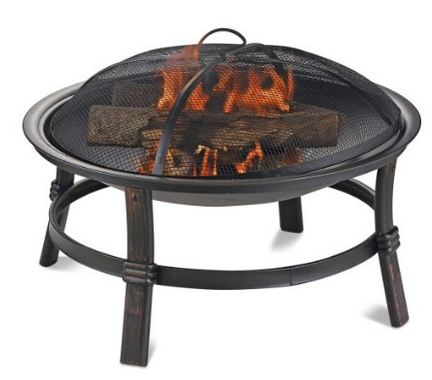 Endless Summer WAD15121MT Brushed Copper Wood Burning Outdoor Firebowl