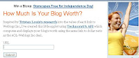 Blog Worth Calculator