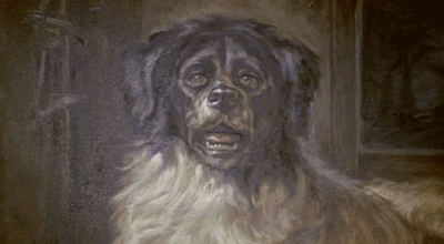 Murder by Death movie 1976 gif Dog painting comes to life