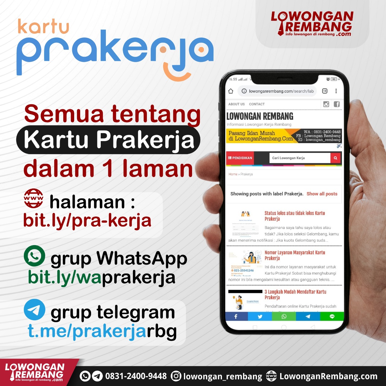 GRATIS Daftar Gelombang 5 Kartu Prakerja Telah Dibuka Mulai Sabtu 15 Agustus 2020