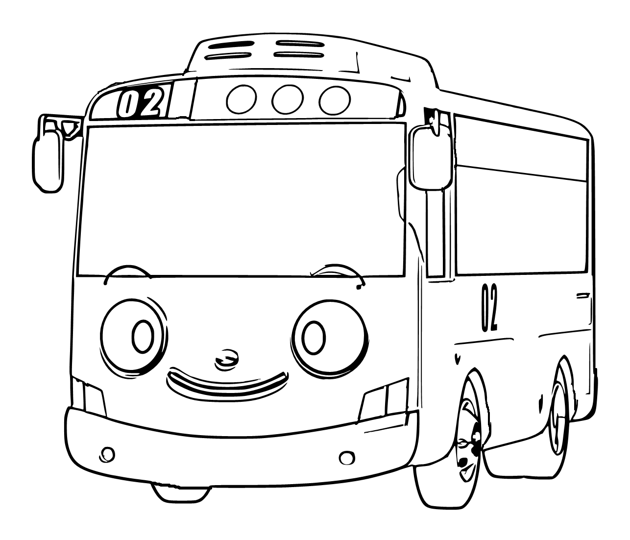 Mewarnai Gambar Bus Lani