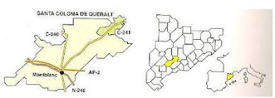 Situación de Santa Coloma de Queralt