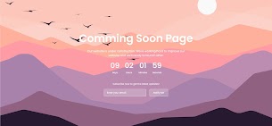 How to Make Coming Soon Website in HTML CSS & JavaScript? - Responsive Blogger Template