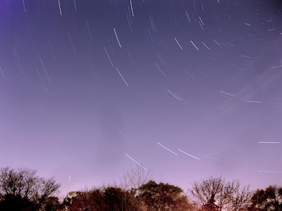 star trails, exposure time, star, sky, night