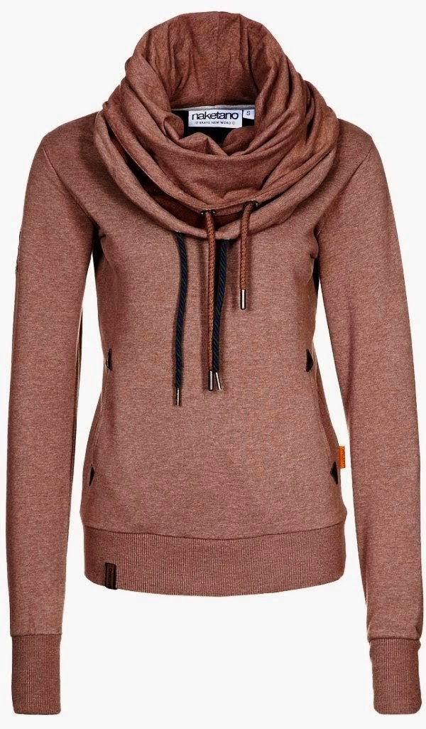 Adorable Comfy Naketano Sweatshirt Scarf And A Hoodie In One