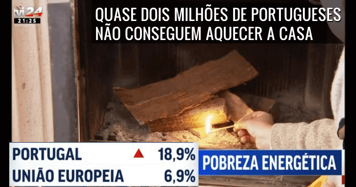 Quase dois milhões de portugueses vivem em pobreza energética