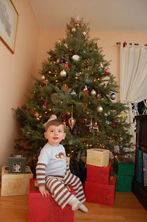 posing by the tree