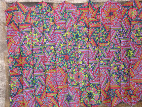 Ugly fabric one block wonder quilt