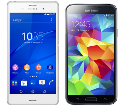 Perbandingan Samsung Galaxy S5 vs. Sony Xperia Z3