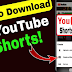 Youtube Shorts Downloader and Instagram Video downloader
