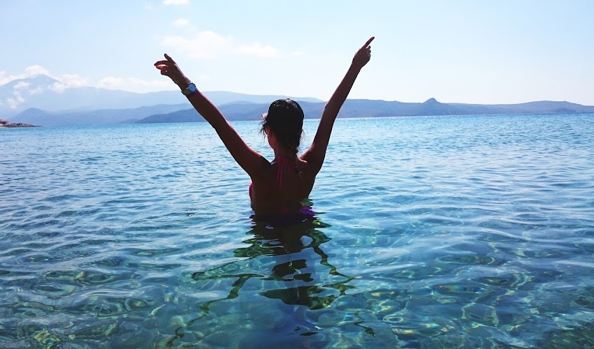 Swimming and fun.