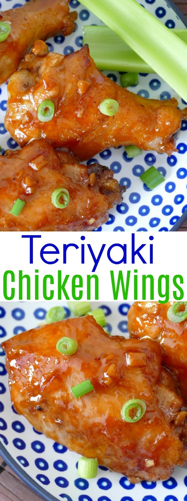 These easy, sticky oven baked wings are the perfect appetizer for any game day party, for dinner or any holiday. The teriyaki and garlic flavor is delicious and the Asian flavored sauce is super simple to make! They are a crowd pleaser! 