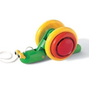 Pre-kindergarten toys - Plan Toy Pull-Along Snail