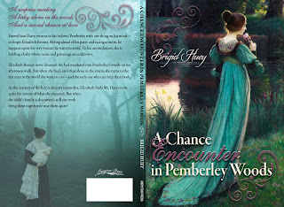 Full Wrap Book cover: A Chance Encounter in Pemberley Woods by Brigid Huey