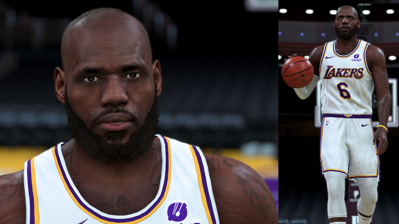 NBA 2K23 LeBron James Cyberface Bald