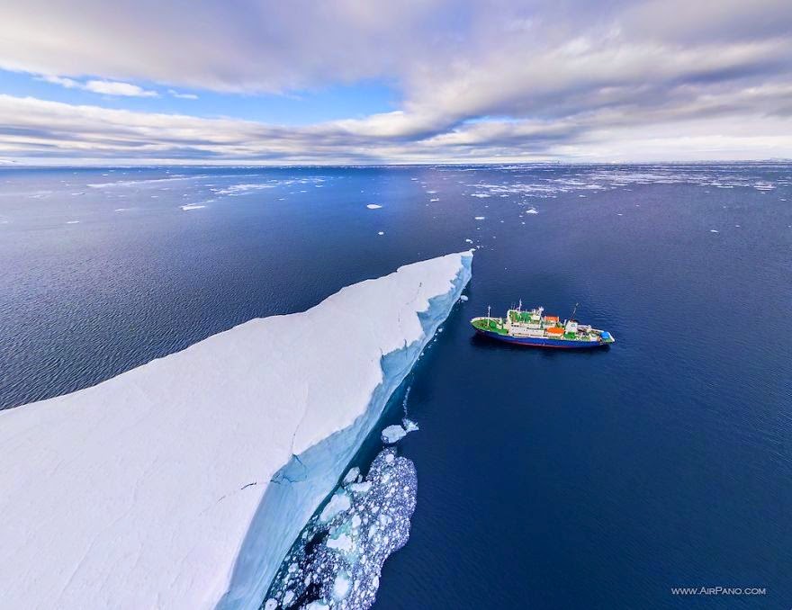 Iceberg - Cold Yet Beautiful Photos Of Antarctica Taken By AirPano