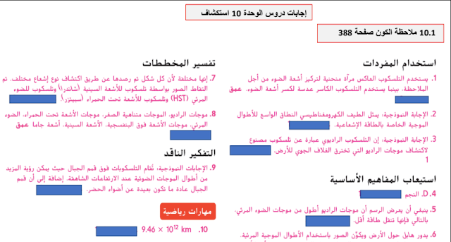 حل كتاب العلوم للصف السابع الفصل الثالث