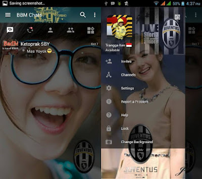 BBM Change Background With Juventus v3.0.1.25 MOD APK