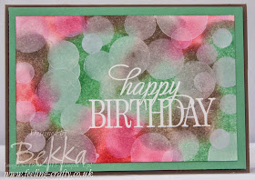 Bokeh Birthday Card featuring the New In Colors From Stampin' Up! UK - get them here