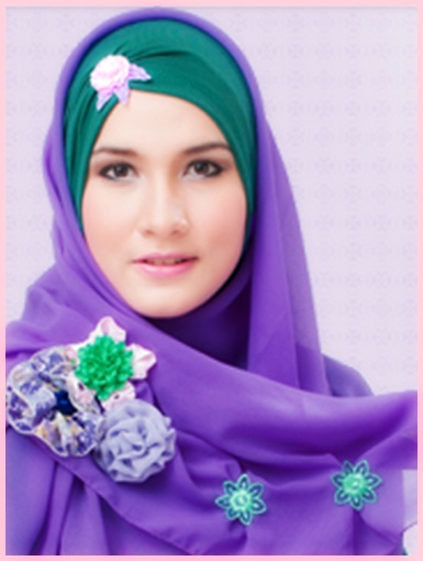  Contoh  kreasi model  jilbab  cantik