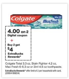 FREE Colgate Optic White Toothpaste at CVS