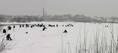 Зимняя рыбалка. Панорама