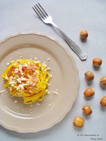 Linguine con Zucca e Speck